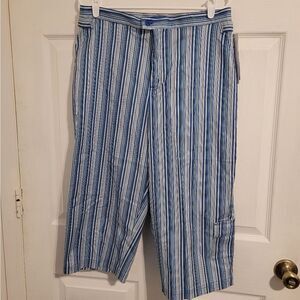 Napa valley striped Cropped pants